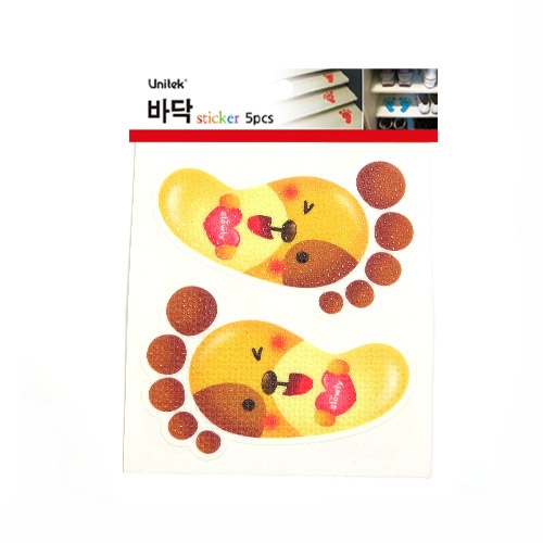 스티커몰 발바닥(5쌍) 동물2강아지 F-178
