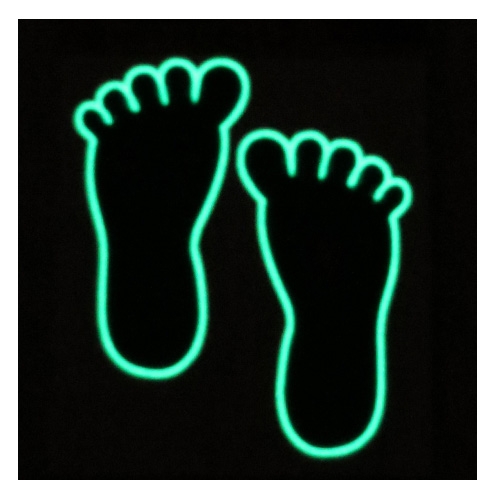 스티커몰 발바닥(5쌍) 작은발초록 F-184