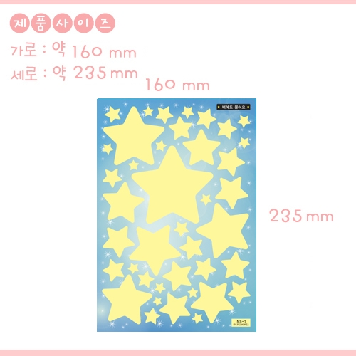 환타스틱스 야광별 빛나는 큰별 NS-01