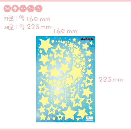 환타스틱스 야광별 달에 걸린 별 NS-21