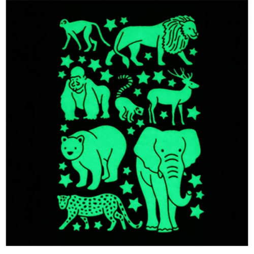 스티커몰 야광별 아프리카동물 NS-58