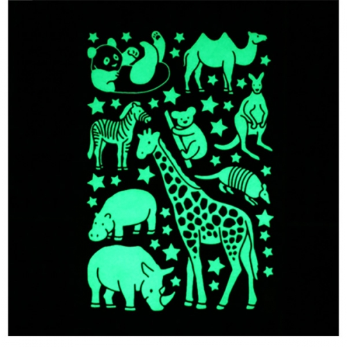 스티커몰 야광별 귀여운동물 NS-59