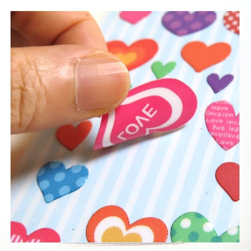 스티커몰 쁘띠스티커 하트러브 PS-22004