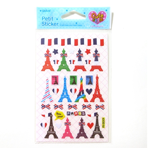 스티커몰 쁘띠스티커 봉주르파리 PS-22009