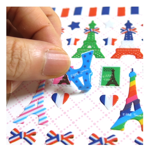 스티커몰 쁘띠스티커 봉주르파리 PS-22009