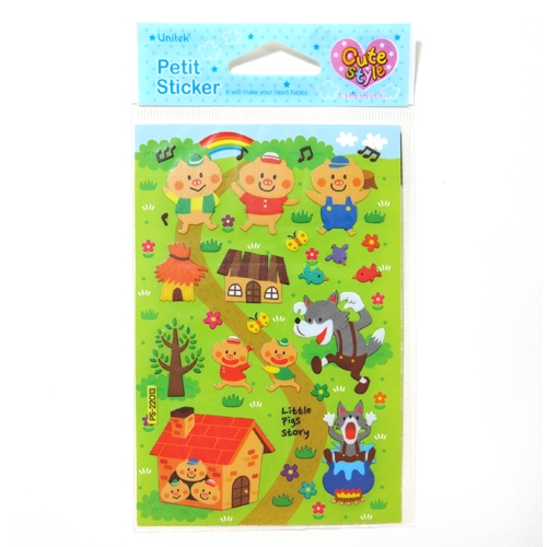 스티커몰 쁘띠스티커 돼지삼형제 PS-22013