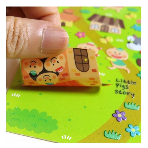 스티커몰 쁘띠스티커 돼지삼형제 PS-22013