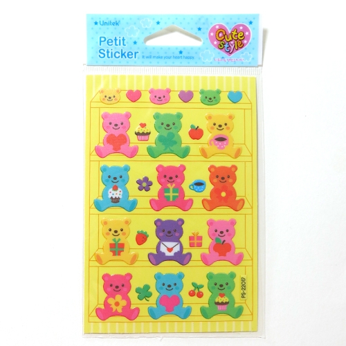 스티커몰 쁘띠스티커 내친구테디베어 PS-22017