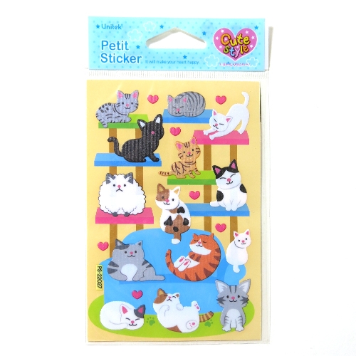 스티커몰 쁘띠스티커 캣타워고양이 PS-22027