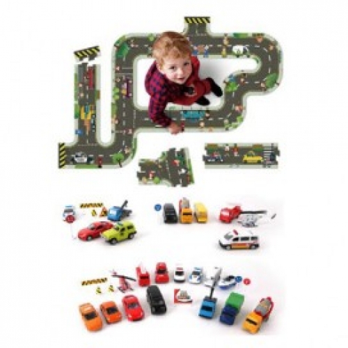 [두손] 자동차도로퍼즐(자이언트)과 미니카35종