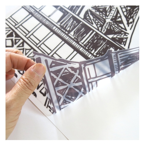 스티커몰 모던스티커 봉주르파리 B1HI-6001L