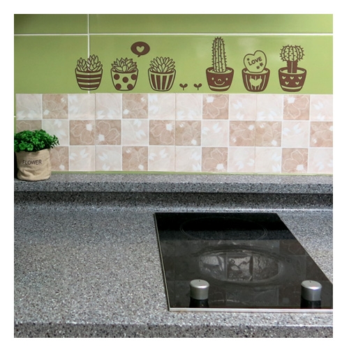 스티커몰 그래픽타일(4매) 벽돌1 CSGT-15