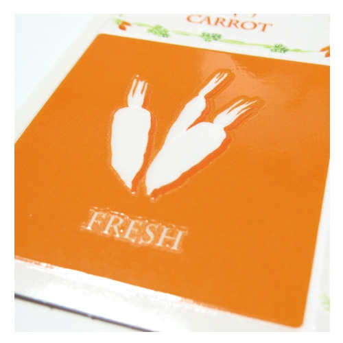 스티커몰 그래픽타일(4매) 당근 CSGT-21