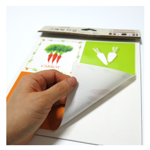 스티커몰 그래픽타일(4매) 당근 CSGT-21