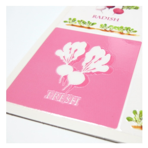 스티커몰 그래픽타일(4매) 야채 CSGT-22