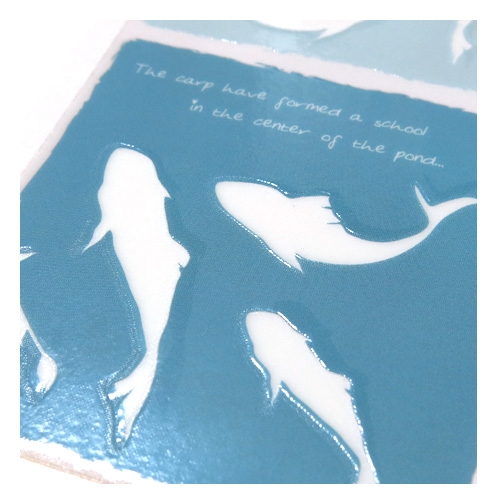 스티커몰 그래픽타일(4매) 물고기 CSGT-04