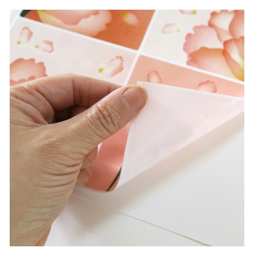 스티커몰 그래픽타일(4매) 플라워 CSGT-41