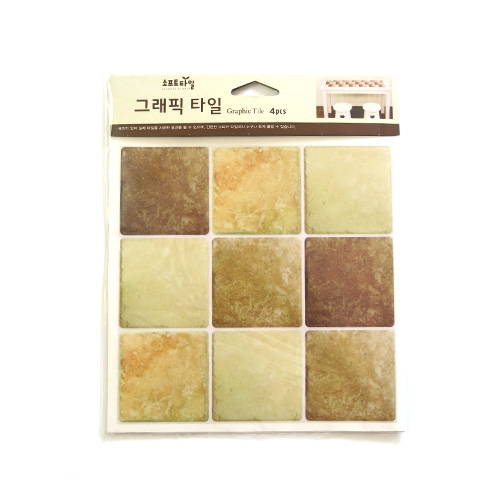 스티커몰 그래픽타일(4매) 벽돌2 CSGT-05