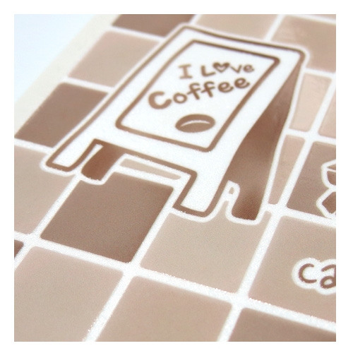 스티커몰 그래픽타일(4매) 커피 CSGT-06