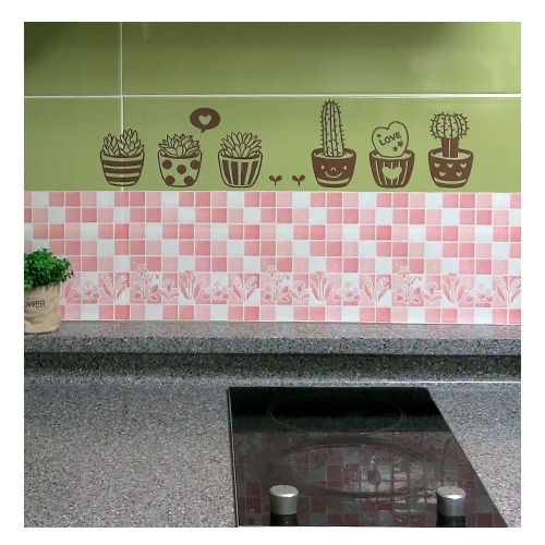 스티커몰 그래픽타일(4매) 꽃 CSGT-08