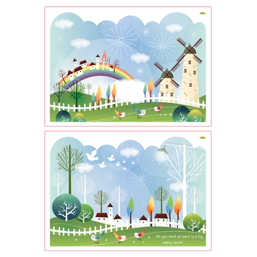 스티커몰 펀빅글라스 풍차 FDG-2203