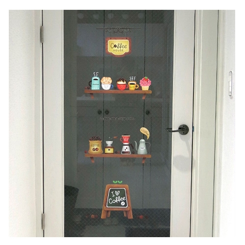 스티커몰 데코인테리어 I love coffee FDT-21110