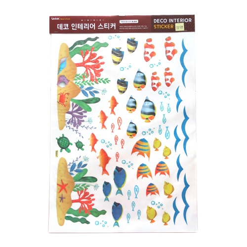 스티커몰 데코인테리어 푸른바다_물고기 FDT-21115