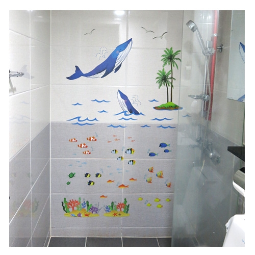 스티커몰 데코인테리어 푸른바다_물고기 FDT-21115