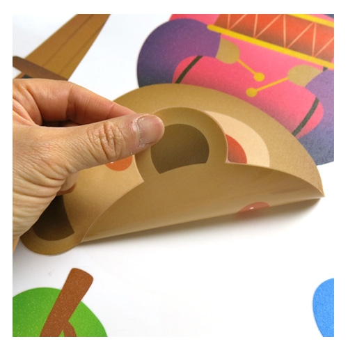 스티커몰 데코인테리어 쿵딱쿵딱음악대 FDT-21120