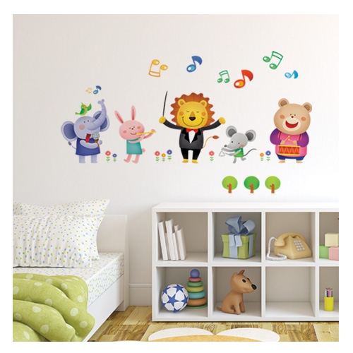 스티커몰 데코인테리어 쿵딱쿵딱음악대 FDT-21120