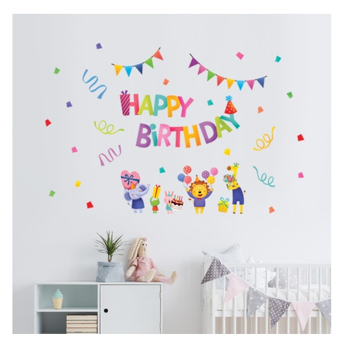 스티커몰 데코인테리어 해피생일 FDT-21122