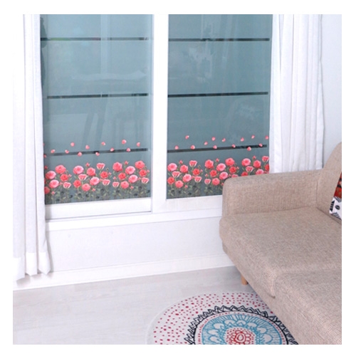 스티커몰 데코인테리어 로즈핑크가든 FDT-21302