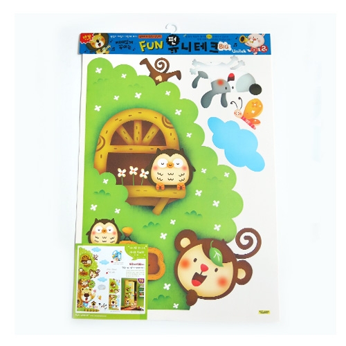 스티커몰 펀빅 동물나무 FDT-2208