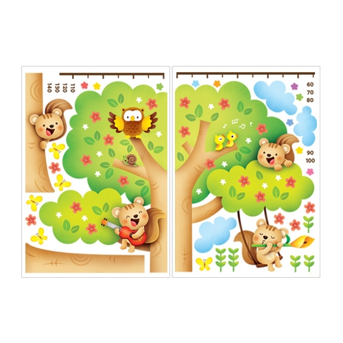 스티커몰 펀빅 다람쥐나무 FDT-2222