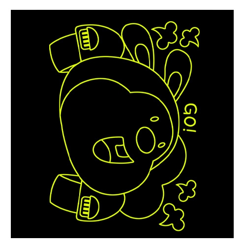 스티커몰 벽&바닥 토끼 FDT-2251A