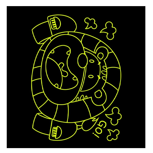 스티커몰 벽&바닥 사자 FDT-2251B