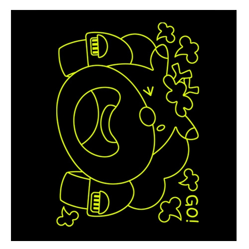 스티커몰 벽&바닥 기린 FDT-2253A