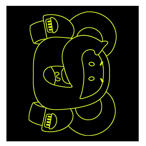 스티커몰 벽&바닥 코끼리 FDT-2253B