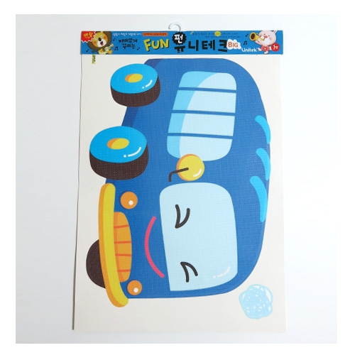 스티커몰 벽&바닥 파랑버스 FDT-2254A