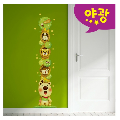스티커몰 키재기 동물나무 FDT-6302