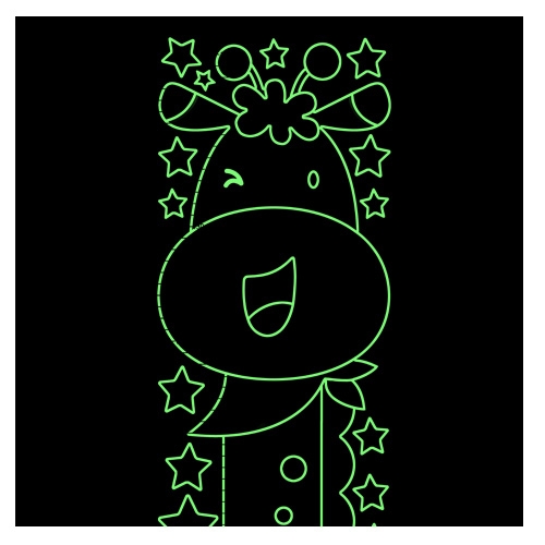 스티커몰 키재기 기린 FDT-6303