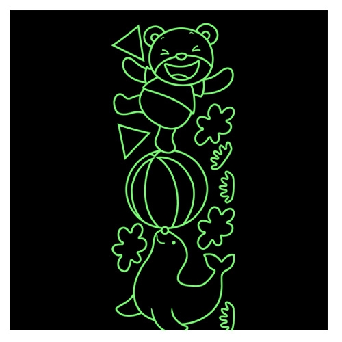 스티커몰 키재기 아기코끼리 FDT-6355