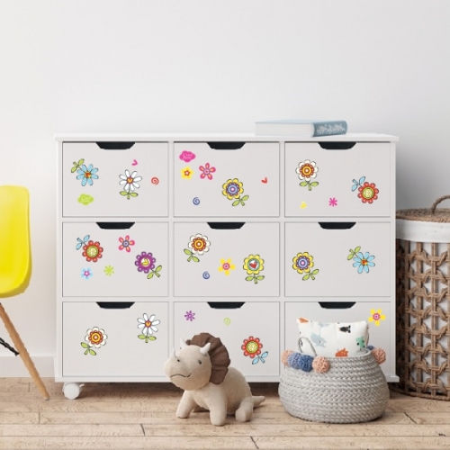 스티커몰 펀 유니테크 꽃 FDT-81021