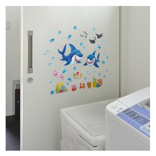 스티커몰 펀 유니테크 상어친구들 FDT-85042