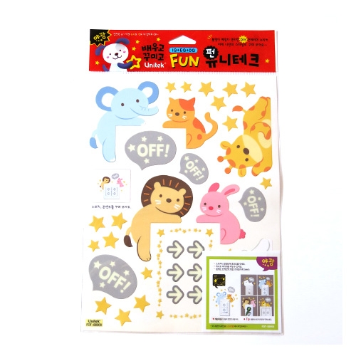 스티커몰 스위치콘센트코디 동물2 FDT-88009