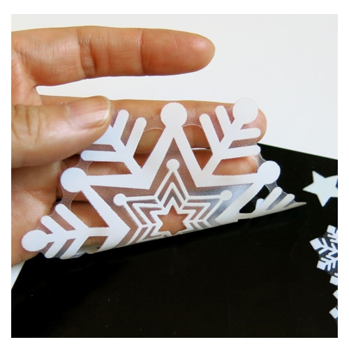 스티커몰 겨울&X-MAS 혼합눈꽃별 GDT-824S