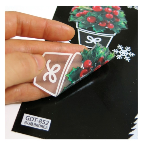 스티커몰 겨울&X-MAS 포인세티아 GDT-852X
