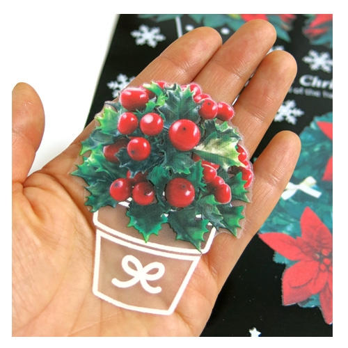 스티커몰 겨울&X-MAS 포인세티아 GDT-852X