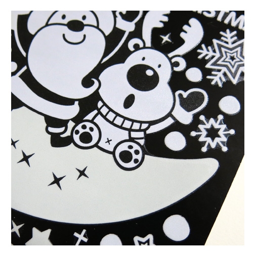 스티커몰 부분야광눈꽃 행복한산타 GDT-875X