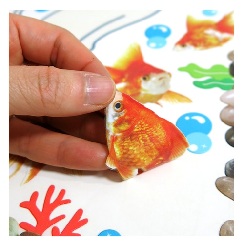 스티커몰 그래픽s 고양이금붕어 GDT-918